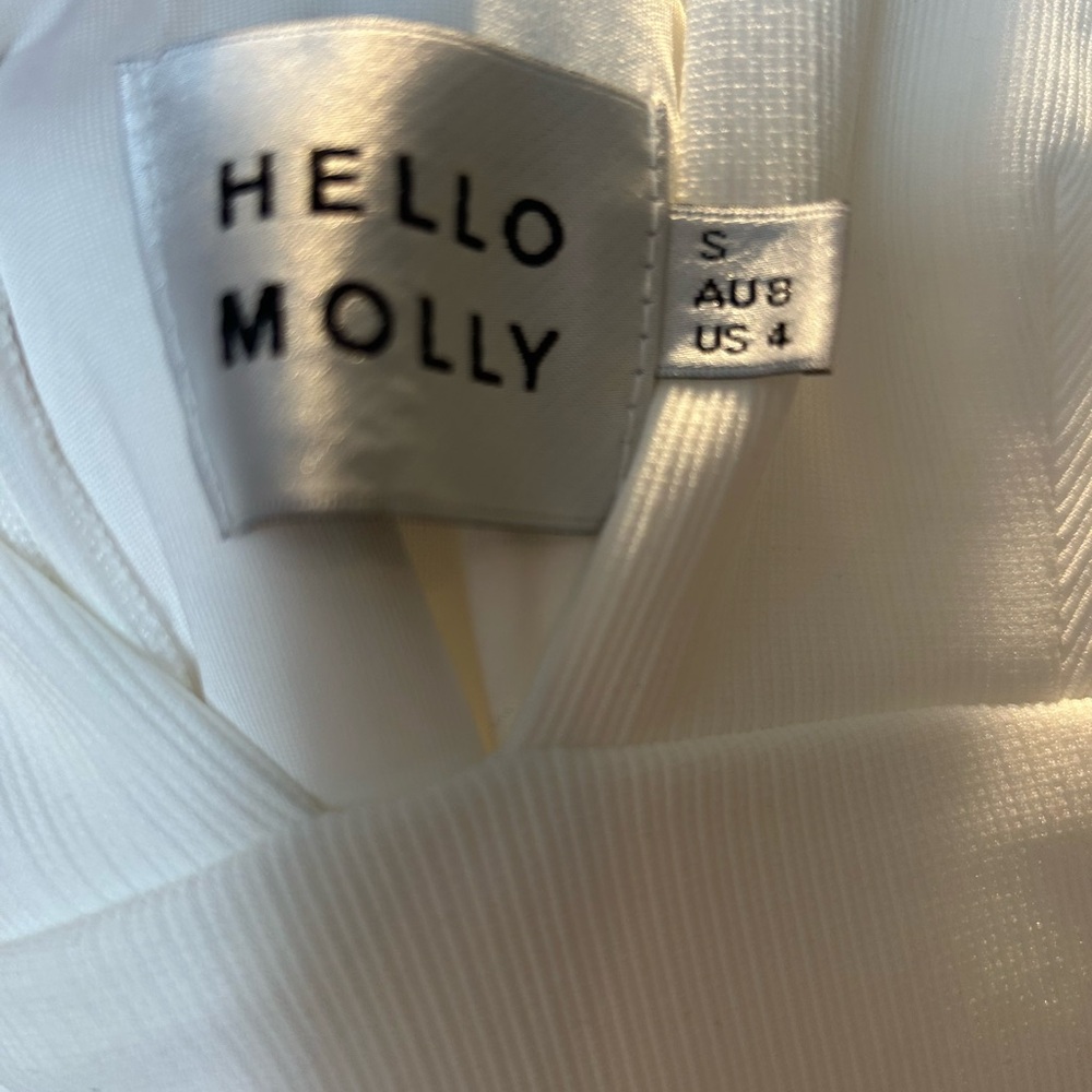 Hello Molly White Sheath Dress with Slit - Picture 4 of 4
